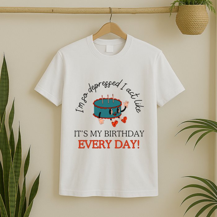 I Can Do It With A Broken Heart IM So Depressed Act Like ItS My Birthday Every T-Shirt