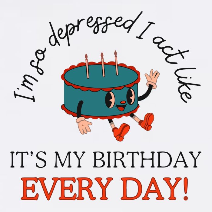 I Can Do It With A Broken Heart IM So Depressed Act Like ItS My Birthday Every Flatbill Hat