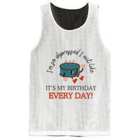 I Can Do It With A Broken Heart IM So Depressed Act Like ItS My Birthday Every Mesh Reversible Basketball Jersey Tank