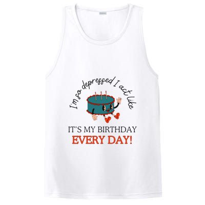 I Can Do It With A Broken Heart IM So Depressed Act Like ItS My Birthday Every PosiCharge Competitor Tank