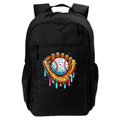 Ice Cream Drip Baseball Stuff Baseball Drip For Boy Graphic  Backpack