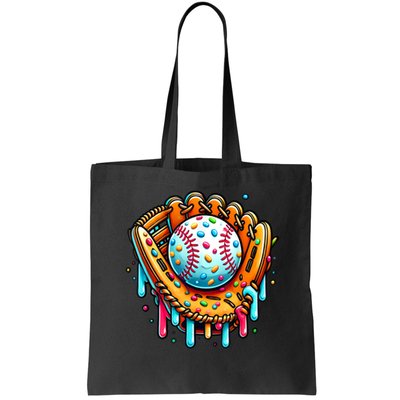 Ice Cream Drip Baseball Stuff Baseball Drip For Boy Graphic  Bag