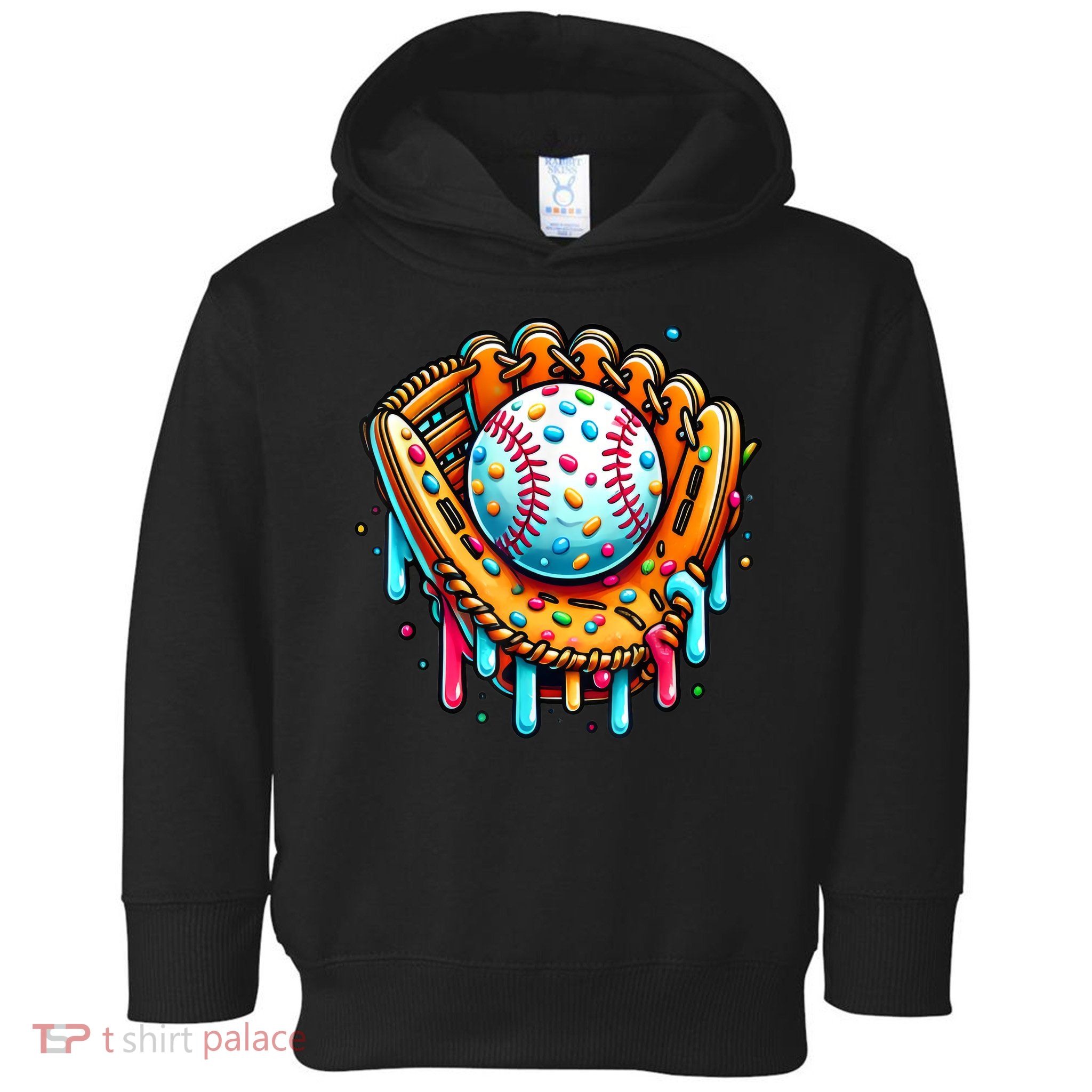 Ice Cream Drip Baseball Stuff Baseball Drip For Boy Graphic  Toddler Hoodie