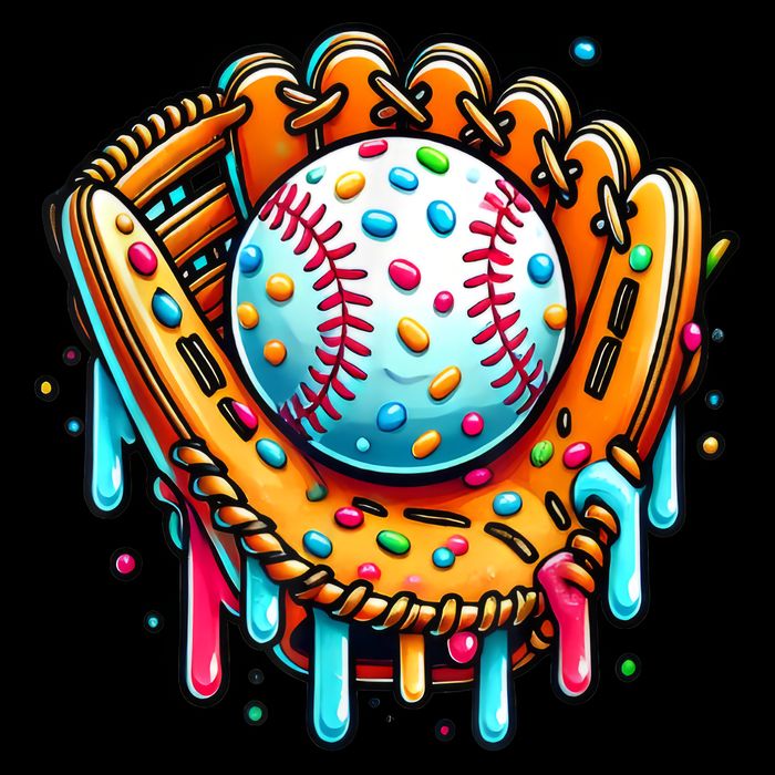 Ice Cream Drip Baseball Stuff Baseball Drip For Boy Graphic  Visor