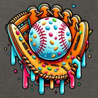 Ice Cream Drip Baseball Stuff Baseball Drip For Boy Graphic  Cotton Canvas Backpack