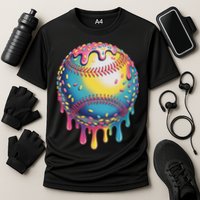 Ice Cream Drip Baseball Stuff Baseball Drip For Cooling Performance Crew T-Shirt