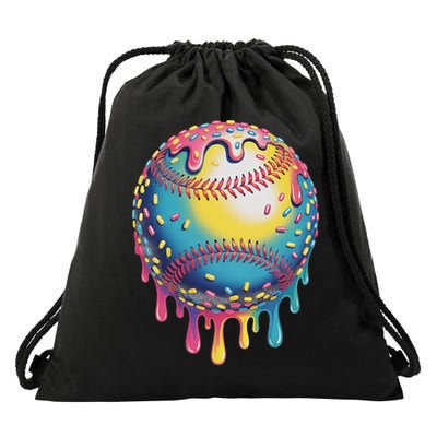 Ice Cream Drip Baseball Stuff Baseball Drip For Drawstring Bag