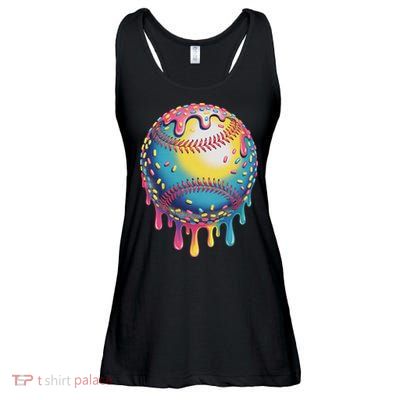 Ice Cream Drip Baseball Stuff Baseball Drip For Ladies Essential Flowy Tank
