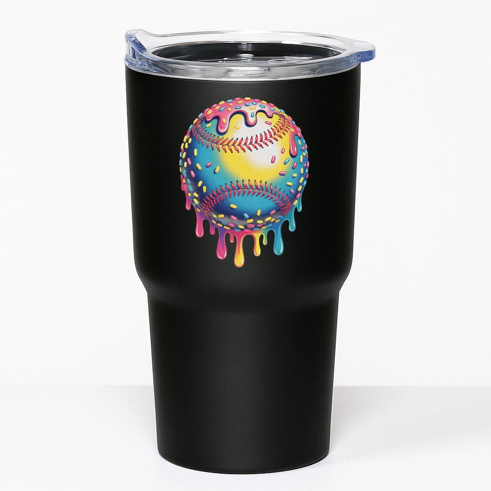Ice Cream Drip Baseball Stuff Baseball Drip For Tumbler