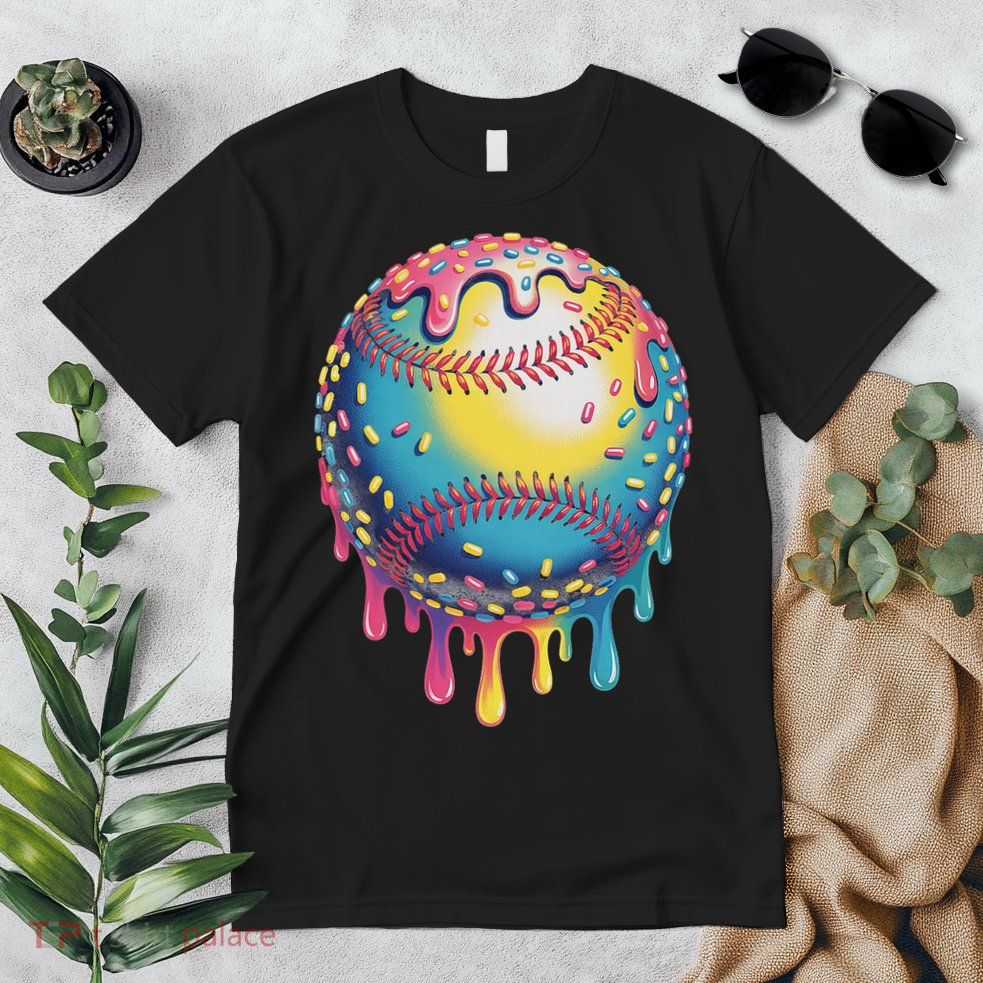 Ice Cream Drip Baseball Stuff Baseball Drip For Premium T-Shirt