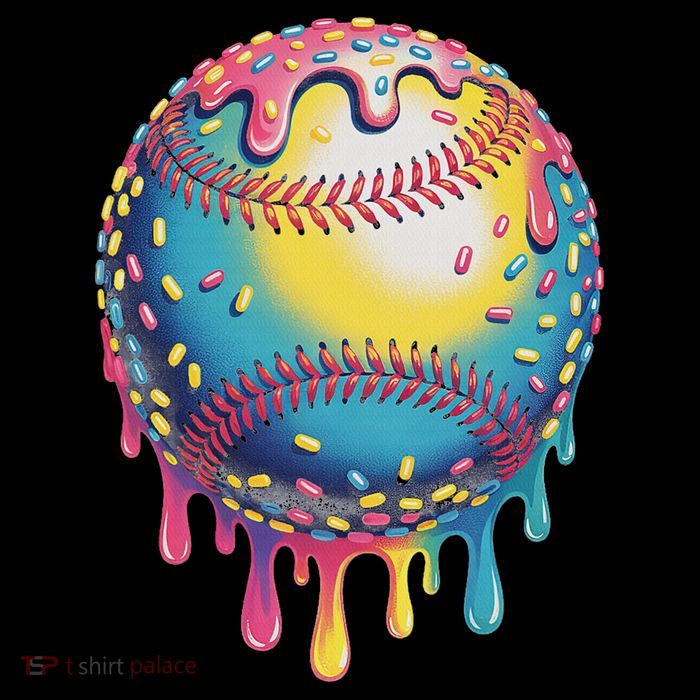 Ice Cream Drip Baseball Stuff Baseball Drip For Baby Bodysuit