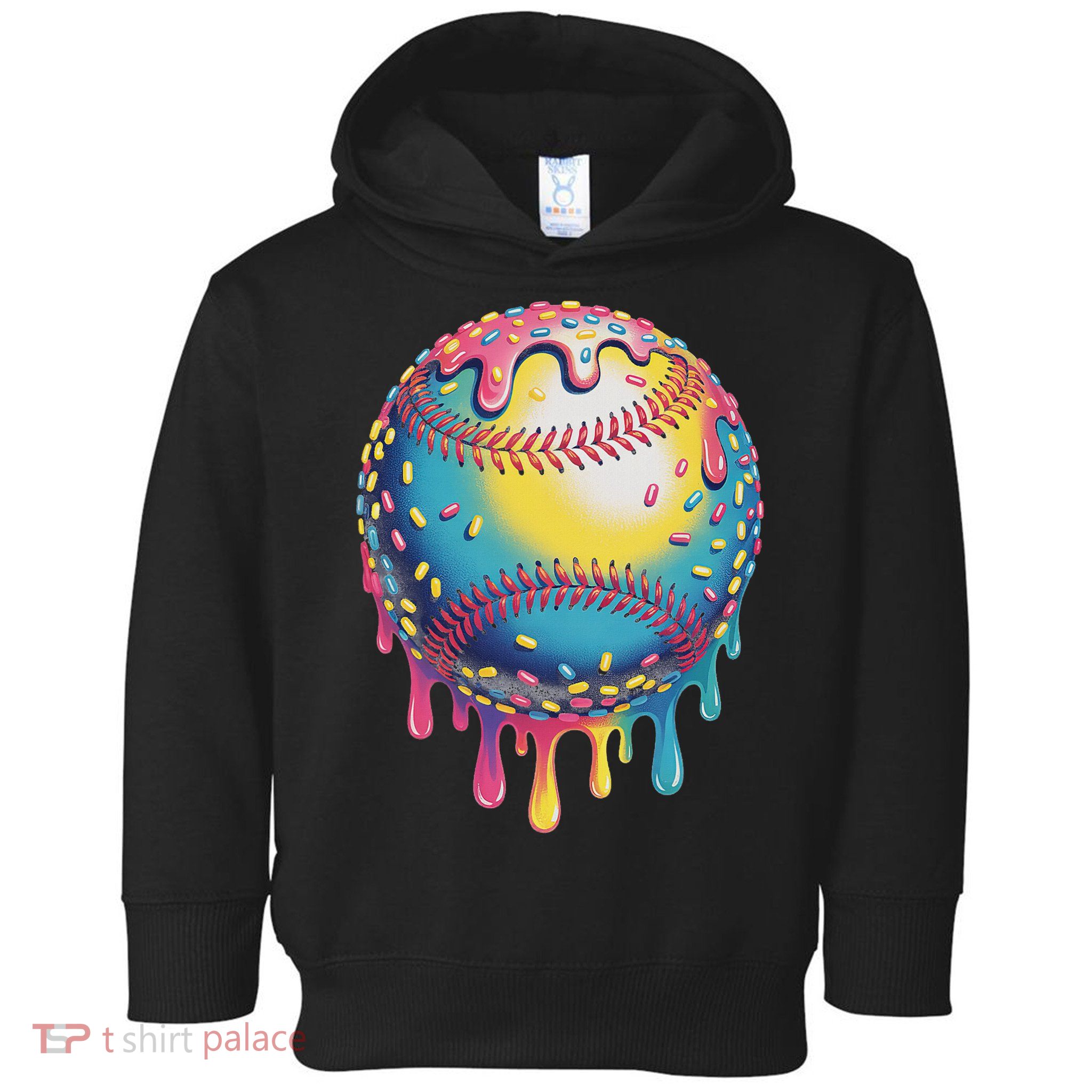 Ice Cream Drip Baseball Stuff Baseball Drip For Toddler Hoodie
