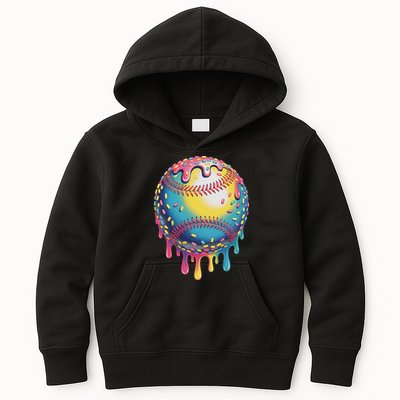 Ice Cream Drip Baseball Stuff Baseball Drip For Kids Hoodie