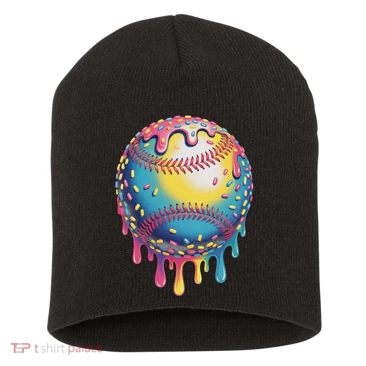 Ice Cream Drip Baseball Stuff Baseball Drip For Short Acrylic Beanie