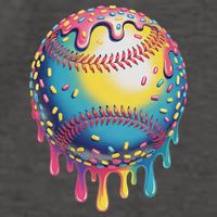 Ice Cream Drip Baseball Stuff Baseball Drip For Vector Backpack