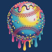 Ice Cream Drip Baseball Stuff Baseball Drip For Infant Baby Jersey Bodysuit
