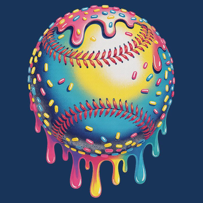 Ice Cream Drip Baseball Stuff Baseball Drip For Infant Baby Jersey Bodysuit