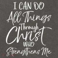 I Can Do All Things Through Christ Who Strengthens Me Funny Gift Cotton Canvas Backpack