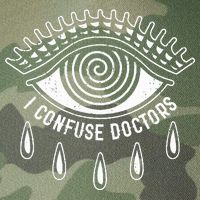 I Confuse Doctors Hypnosis Eye Symbol Funny Legacy Tie Dye Trucker Hat