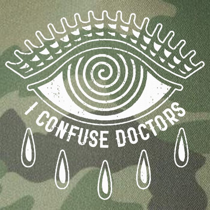 I Confuse Doctors Hypnosis Eye Symbol Funny Legacy Tie Dye Trucker Hat