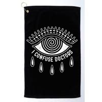 I Confuse Doctors Hypnosis Eye Symbol Funny Golf Towel