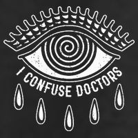 I Confuse Doctors Hypnosis Eye Symbol Funny Golf Towel