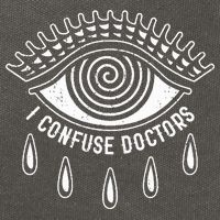 I Confuse Doctors Hypnosis Eye Symbol Funny Cotton Canvas Backpack