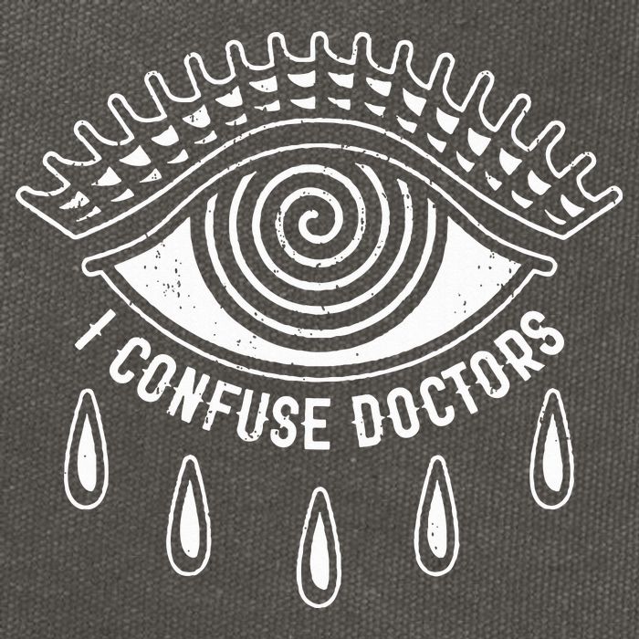 I Confuse Doctors Hypnosis Eye Symbol Funny Cotton Canvas Backpack