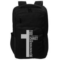 I Can Do All Things Through Christ Who Strengthens Me Cross Impact Tech Backpack