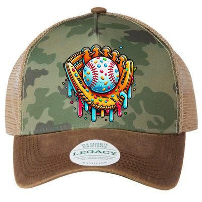 Ice Cream Drip Baseball Stuff Baseball Drip For Legacy Tie Dye Trucker Hat