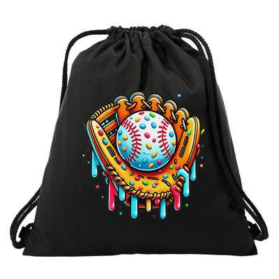Ice Cream Drip Baseball Stuff Baseball Drip For Drawstring Bag