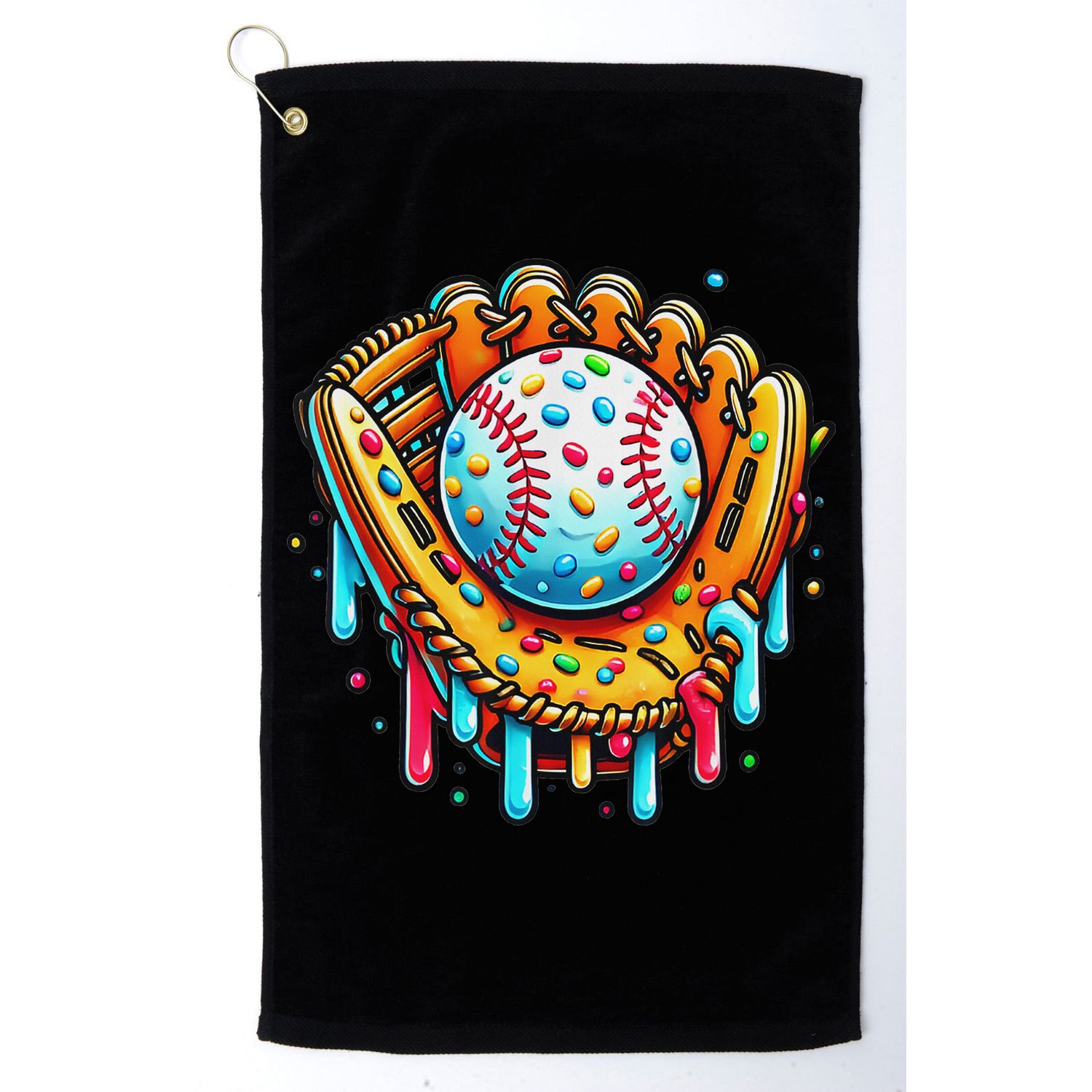 Ice Cream Drip Baseball Stuff Baseball Drip For Golf Towel