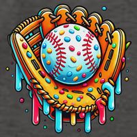 Ice Cream Drip Baseball Stuff Baseball Drip For Vector Backpack