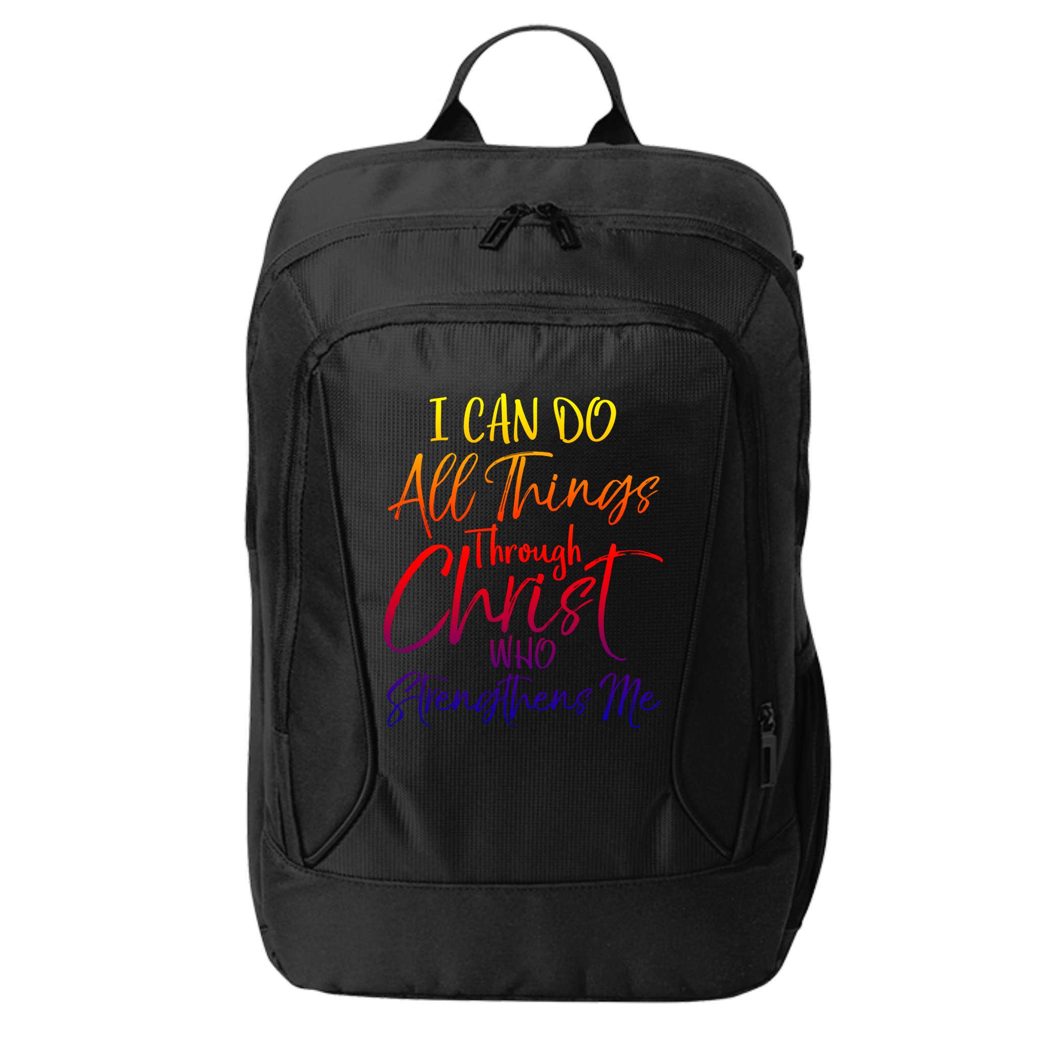 I Can Do All Things Through Christ Who Strengthens Me Gift City Backpack