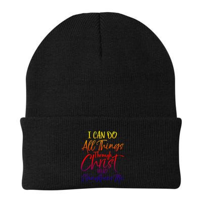 I Can Do All Things Through Christ Who Strengthens Me Gift Beanie
