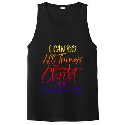 I Can Do All Things Through Christ Who Strengthens Me Gift PosiCharge Competitor Tank