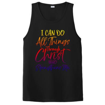 I Can Do All Things Through Christ Who Strengthens Me Gift PosiCharge Competitor Tank