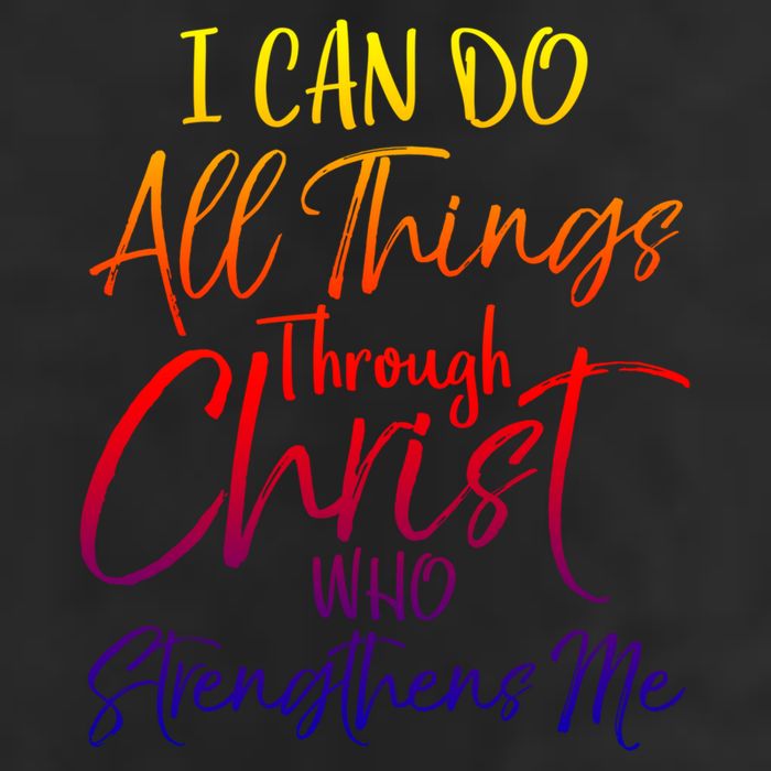 I Can Do All Things Through Christ Who Strengthens Me Gift Golf Towel