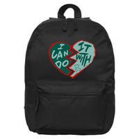 I Can Do It With Broken Heart 16 in Basic Backpack