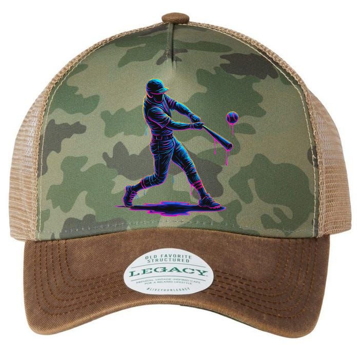 Ice Cream Drip Baseball Player Drip With Sprinkles Legacy Tie Dye Trucker Hat