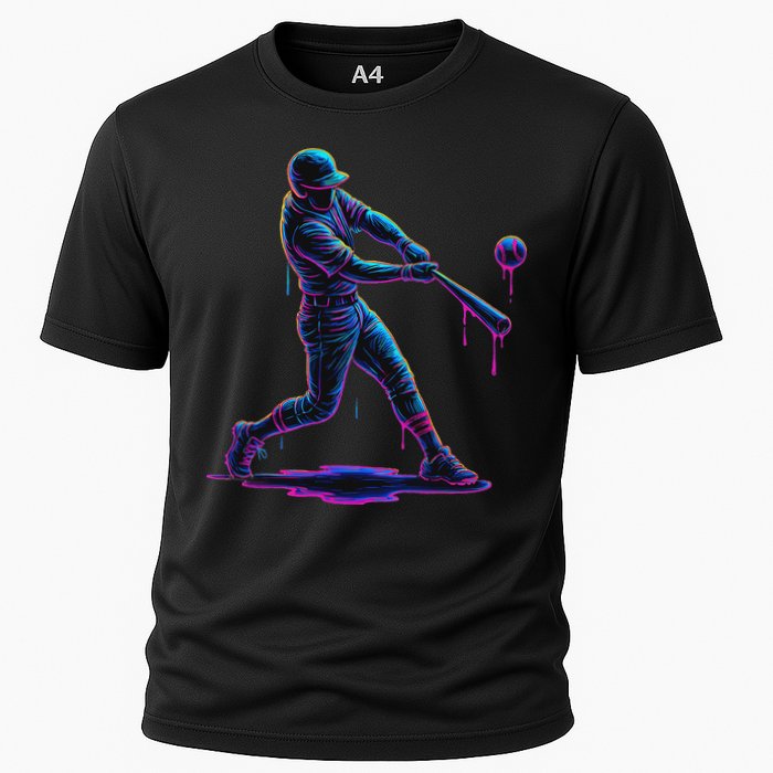 Ice Cream Drip Baseball Player Drip With Sprinkles Performance Shirt