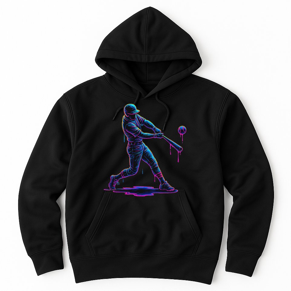 Ice Cream Drip Baseball Player Drip With Sprinkles Hoodie