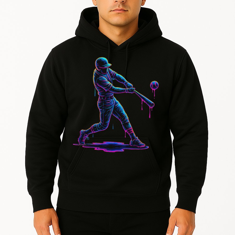 Ice Cream Drip Baseball Player Drip With Sprinkles Hoodie