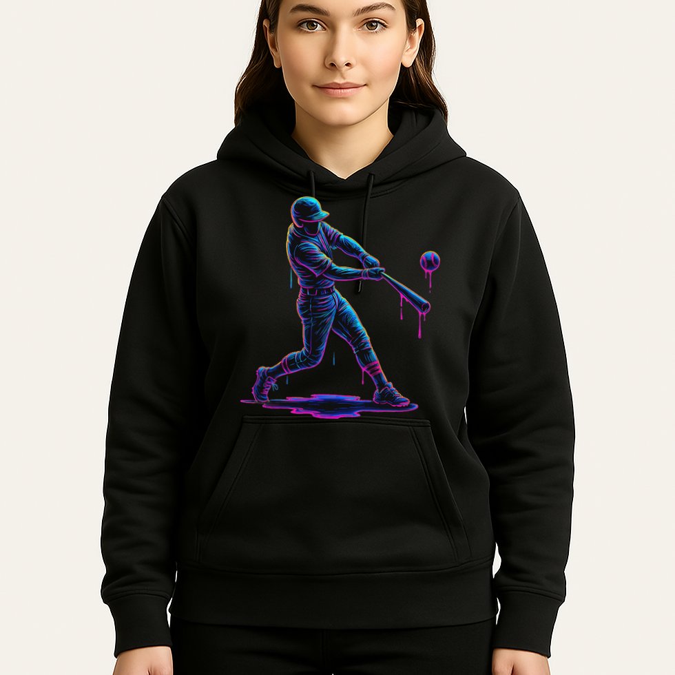 Ice Cream Drip Baseball Player Drip With Sprinkles Hoodie