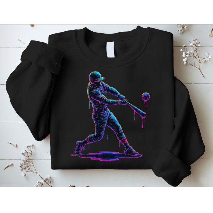 Ice Cream Drip Baseball Player Drip With Sprinkles Sweatshirt
