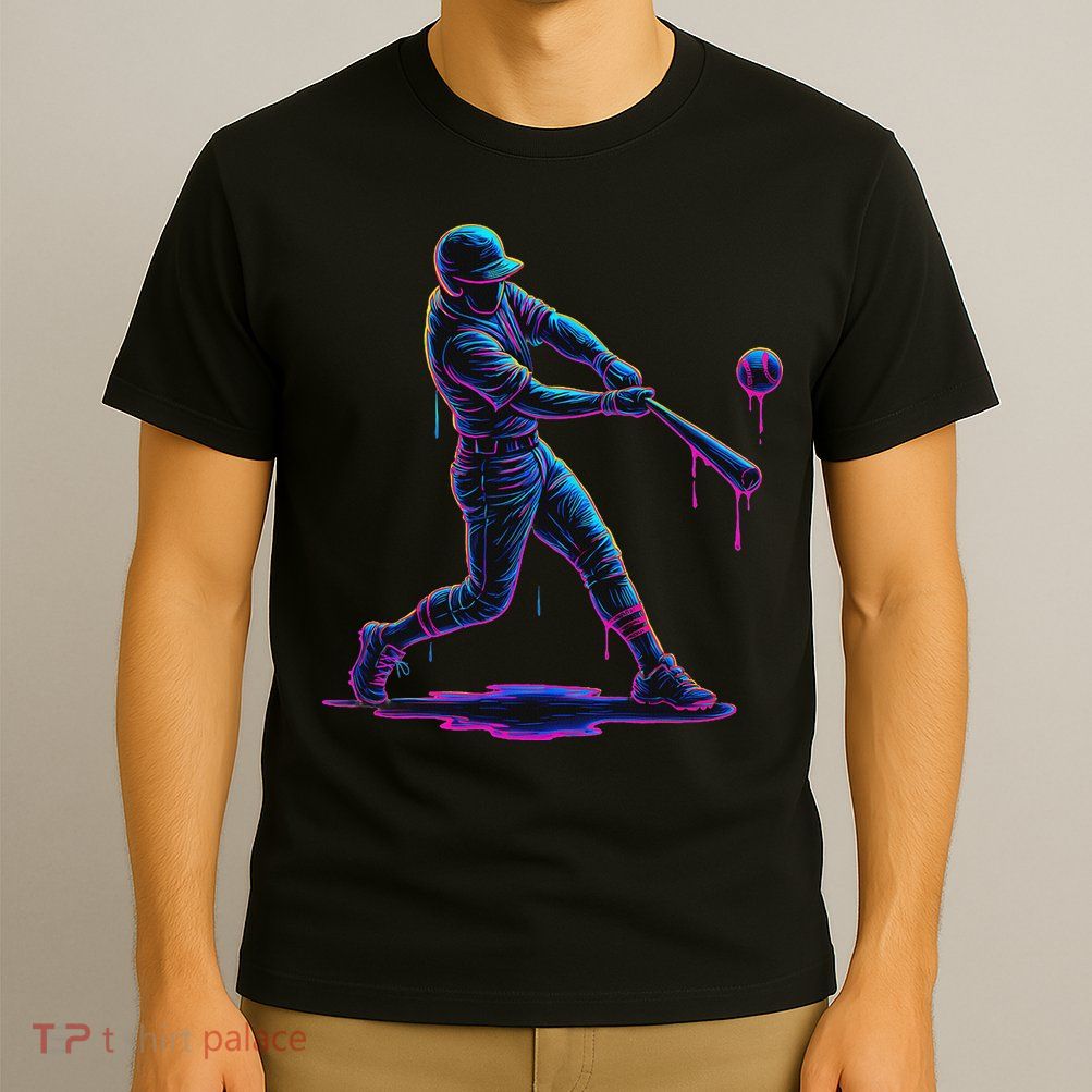 Ice Cream Drip Baseball Player Drip With Sprinkles T-Shirt