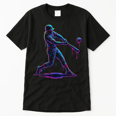 Ice Cream Drip Baseball Player Drip With Sprinkles Tall T-Shirt