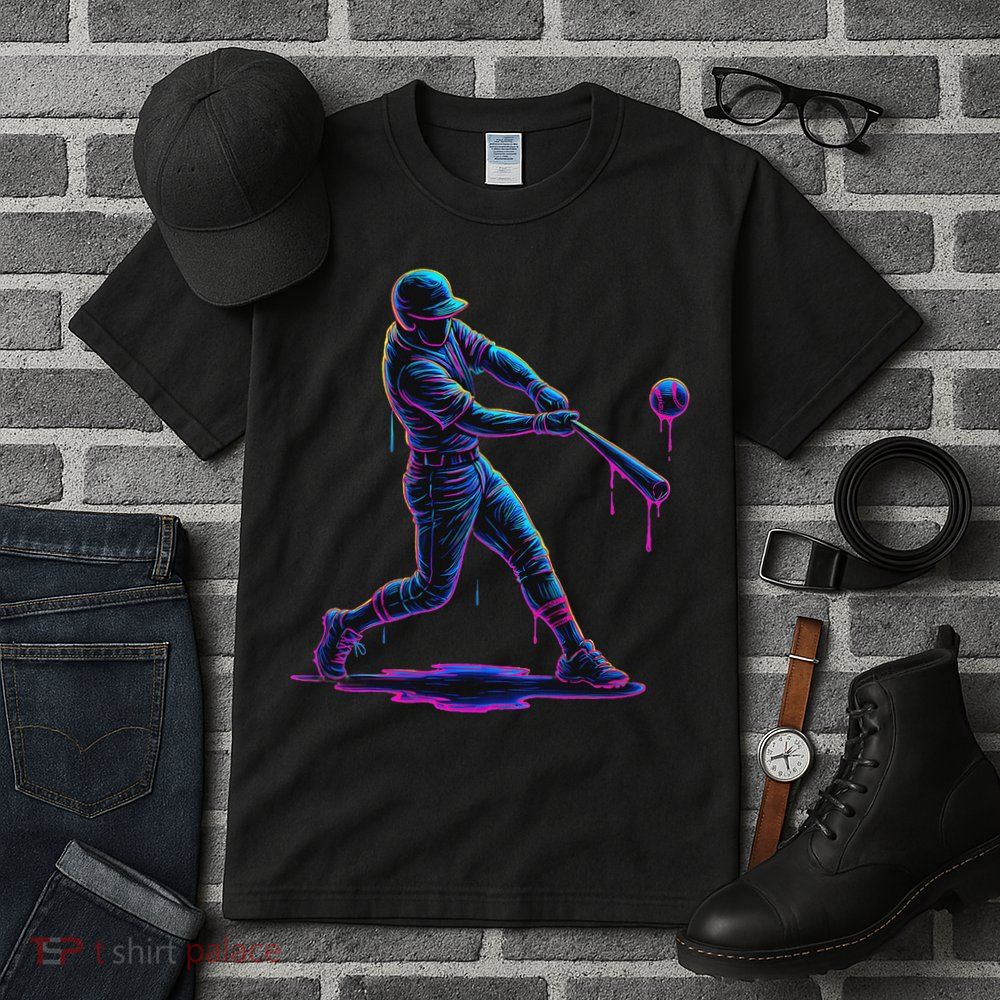 Ice Cream Drip Baseball Player Drip With Sprinkles Tall T-Shirt