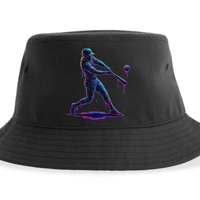Ice Cream Drip Baseball Player Drip With Sprinkles Sustainable Bucket Hat