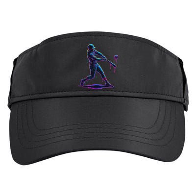Ice Cream Drip Baseball Player Drip With Sprinkles Adult Drive Performance Visor